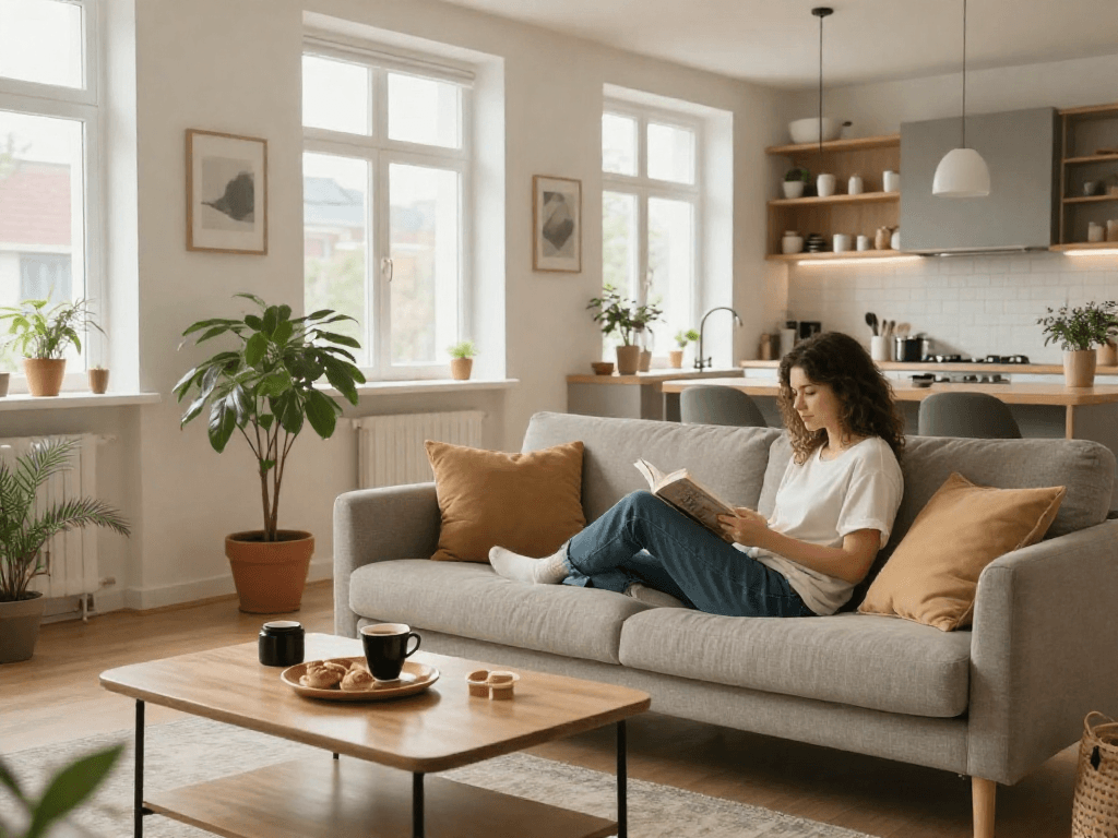 Gemütliche Monteurwohnung in Hannover mit komfortabler Einrichtung, ideal für Reisende.