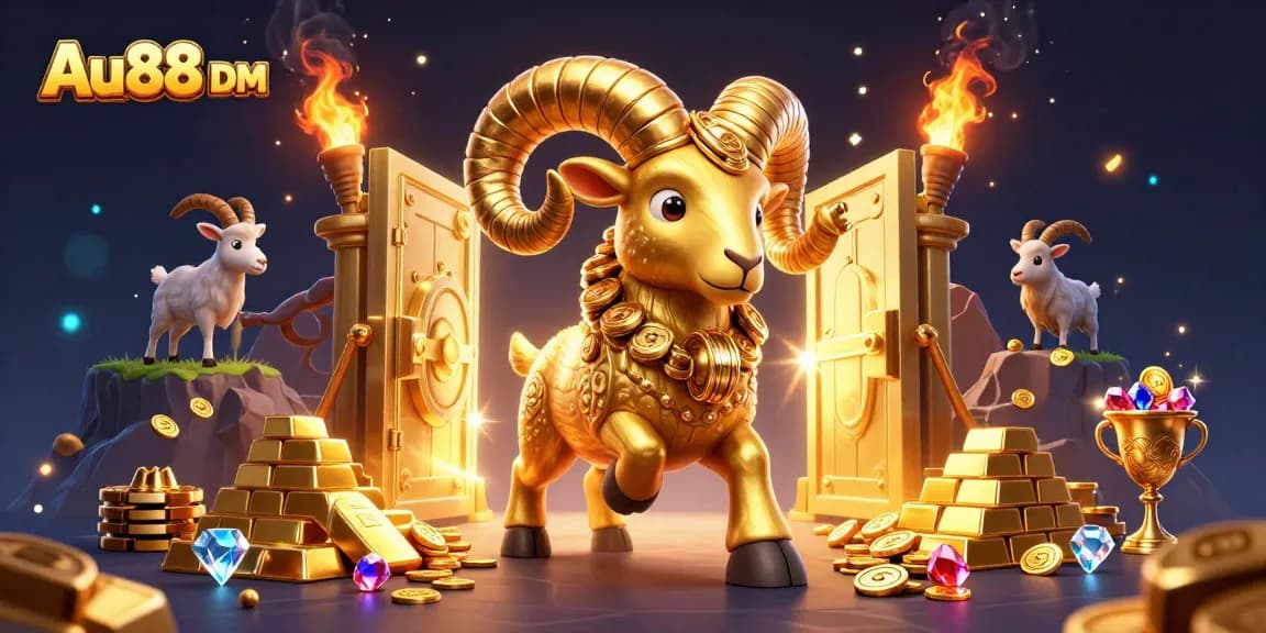 Engage with stunning gameplay at Au88 DM, featuring a golden ram charging through treasure vaults.