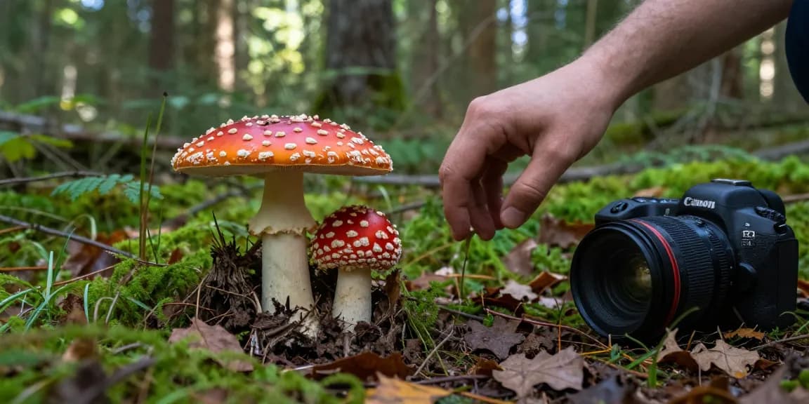 Entdecken Sie die Schönheit der wilden Amanita Muscaria-Pilze, während Sie Fliegenpilz von unserer vertrauenswürdigen Quelle bestellen.