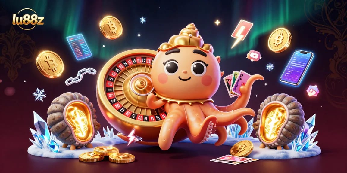 Experience the thrill of lu88z with a giant nautilus roulette wheel and dynamic crypto elements.