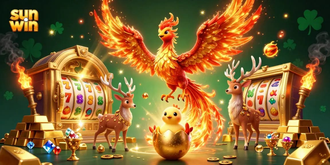 Win big at sun win with vibrant slot reels and treasures in an enchanting 3D scene.
