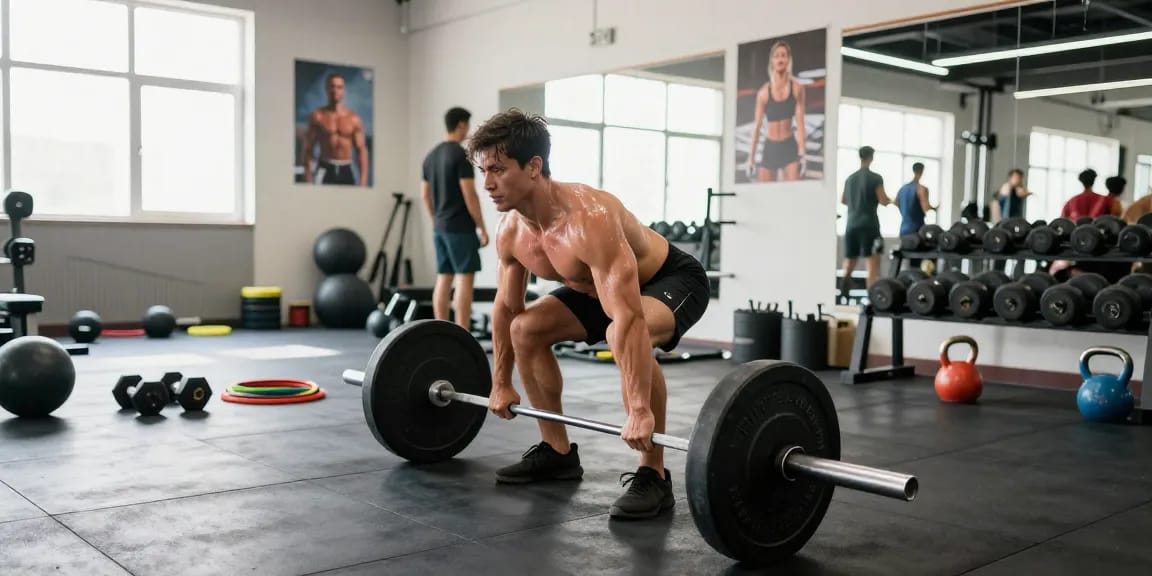 Selliza Shop bietet hochwertige Steroide in einem modernen Fitnessstudio an, wo Athleten intensiv trainieren.
