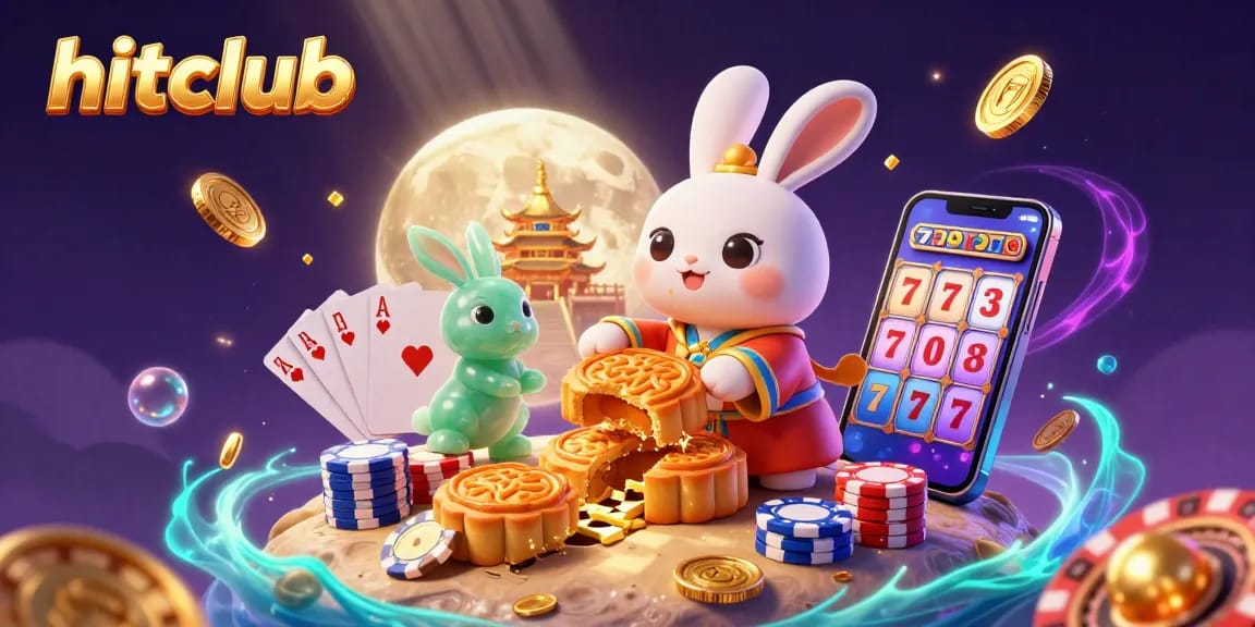 Spin the reels and win with hitclub's vibrant casino scene showcasing dazzling poker chips and lucky symbols.