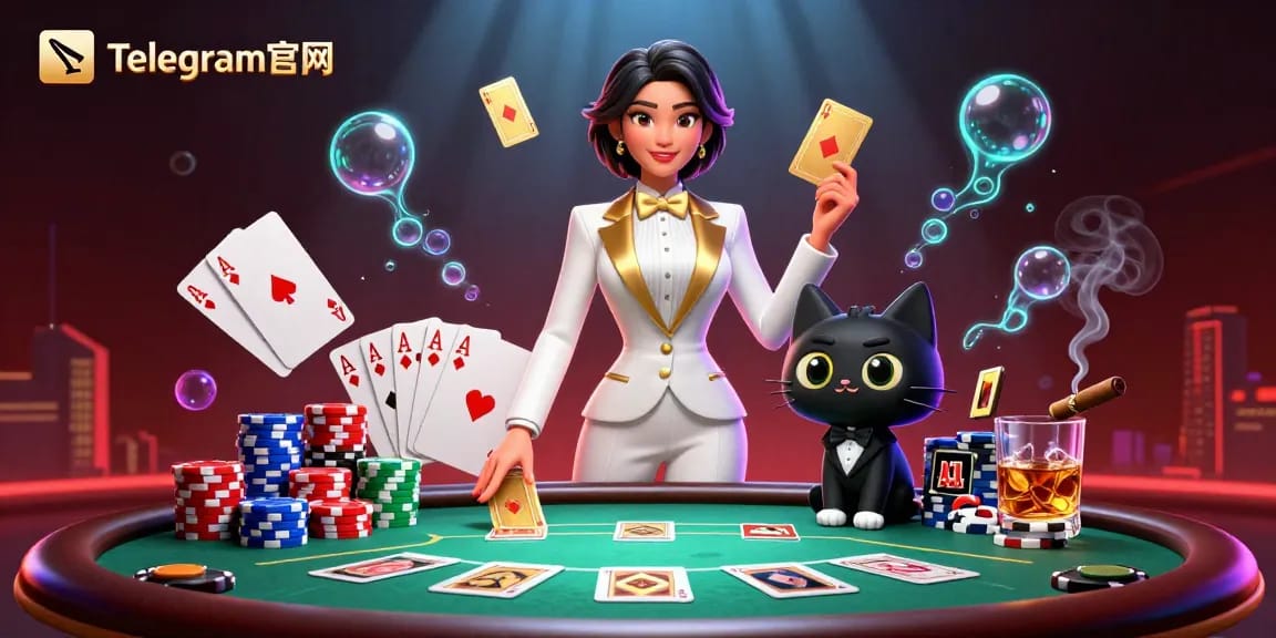 在这个生动的3D赌场场景中，与Telegram官网体验激动人心的纸牌游戏。