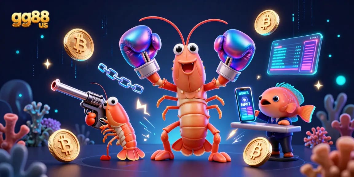 Catch thrilling moments with gg88 us at this vibrant online casino illustration featuring dynamic gambling elements.