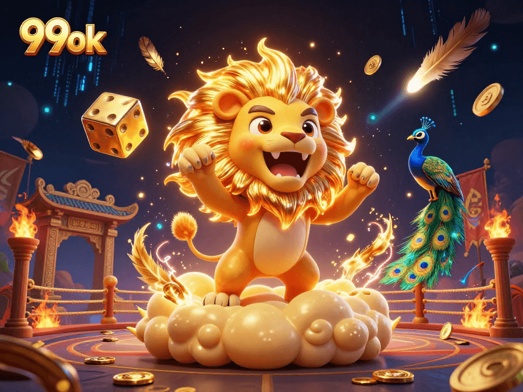 Experience thrilling gameplay with 99ok's vibrant casino-themed digital illustration.
