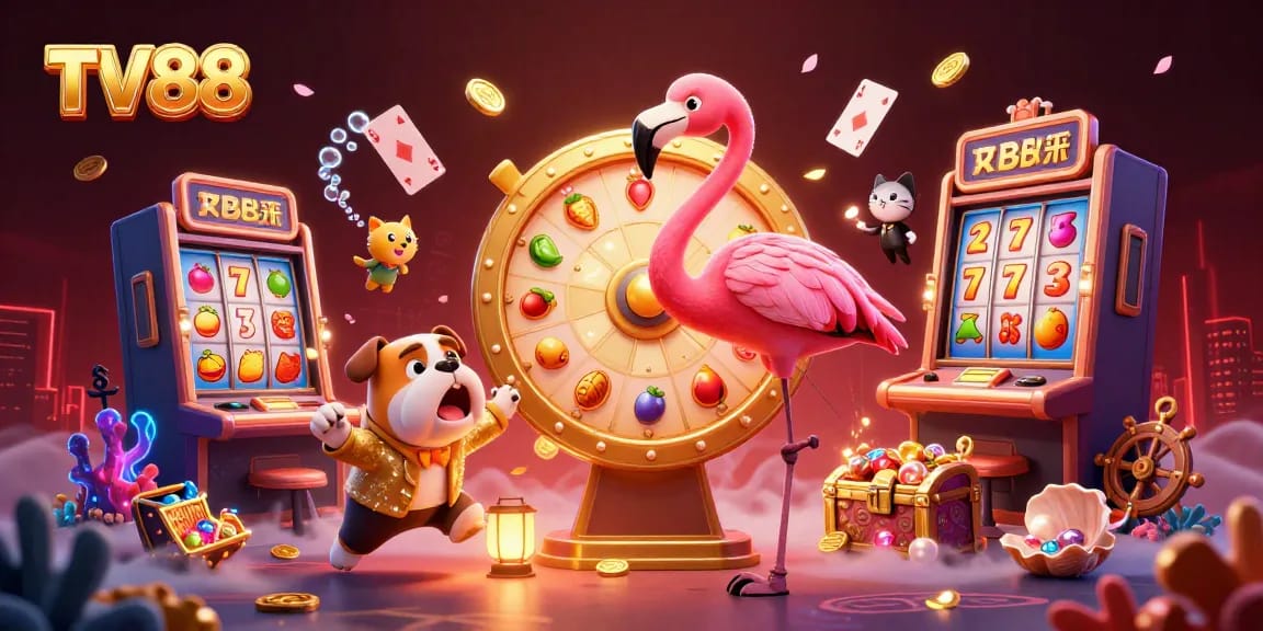 Engage in thrilling slot action and game fun with TV88's vibrant casino scene.