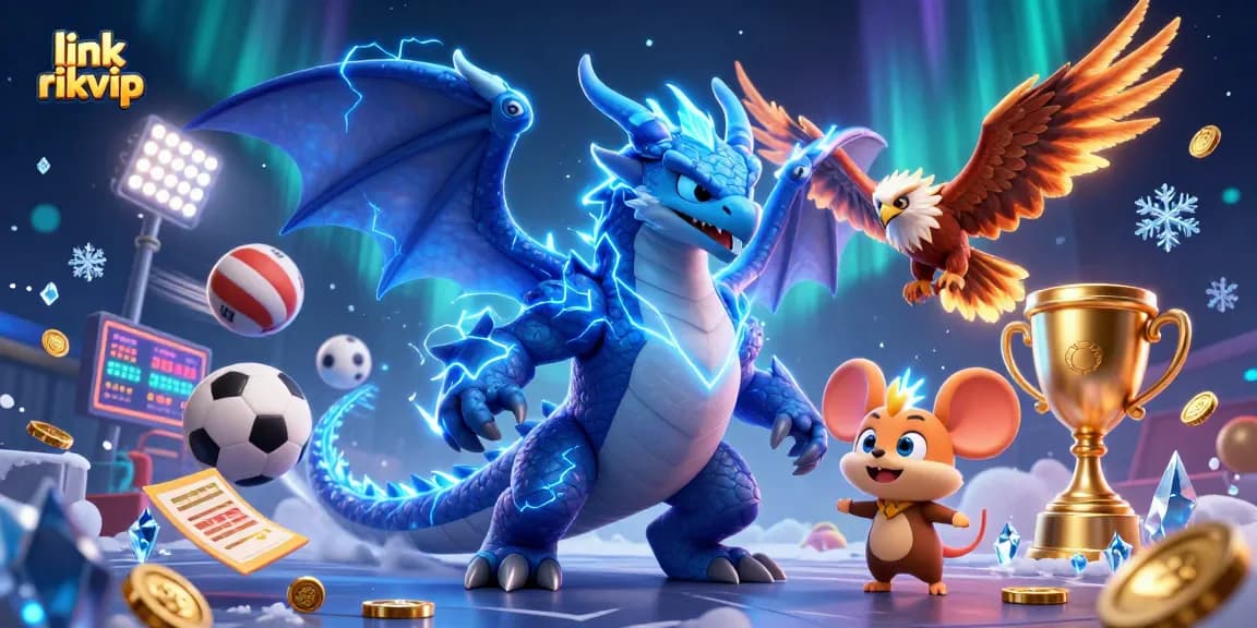 Engage with link rikvip in a vibrant casino scene showcasing thrilling sports elements.