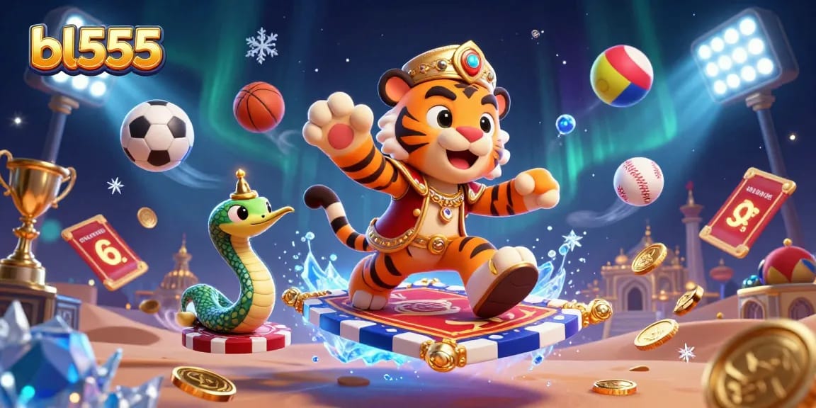 Experience thrilling action at bl555 with an Arabian Nights-themed sultan and dynamic gaming elements.