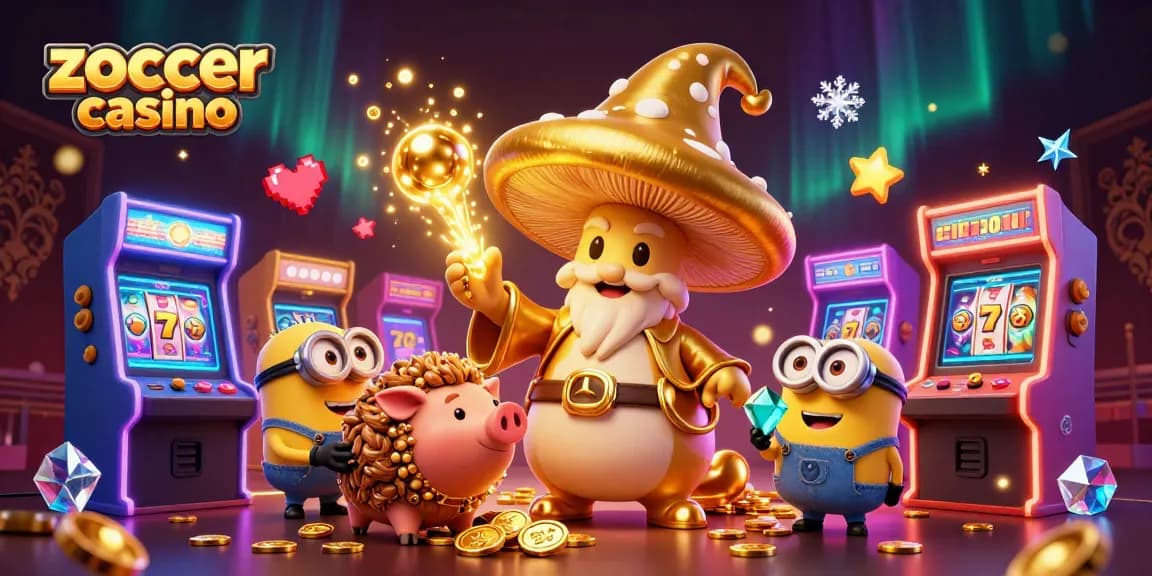 Experience the thrilling adventure of zoccer casino with a wizard turning treasures to gold.
