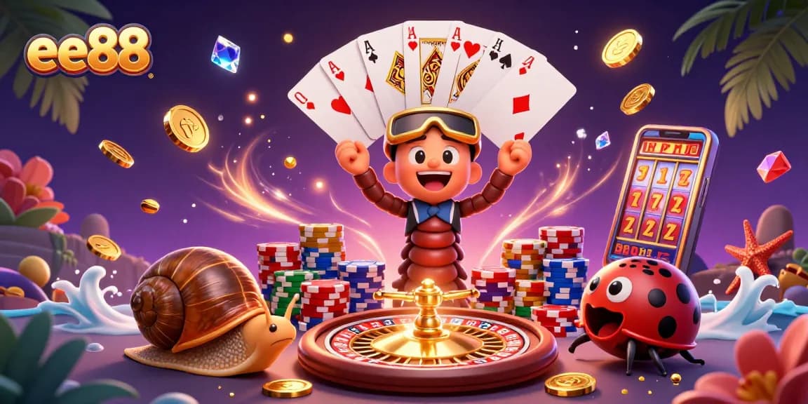 Experience thrilling gaming with ee88 featuring dynamic dealers and colorful casino elements.