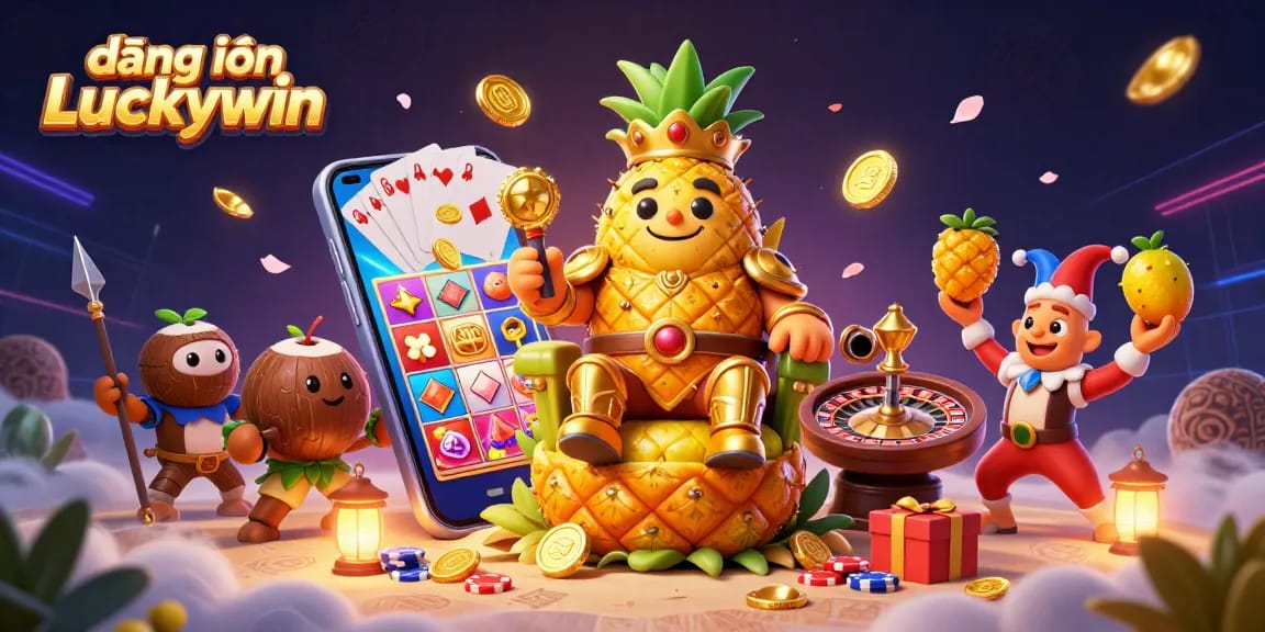 Experience vibrant gameplay in a colorful casino scene, featuring đăng nhập Luckywin and dynamic game elements.
