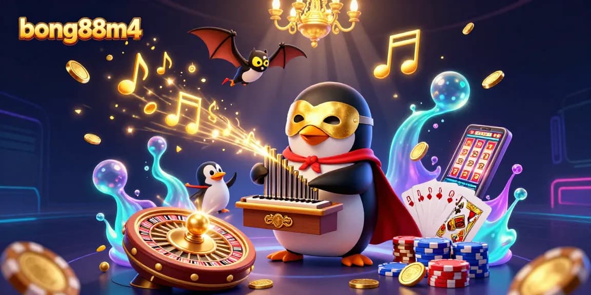 Engage in thrilling gameplay at bong88m4 with vibrant scenes of exciting casino action.
