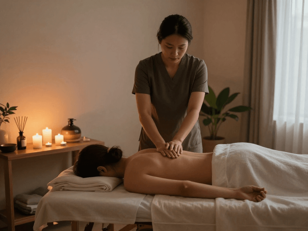 Experience 마포출장안마 in a serene massage therapy setting for relaxation.