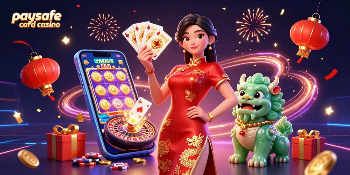 Erleben Sie die Aufregung eines Paysafe Card Casinos mit lebhaften Charakteren und dynamischen Spielen.