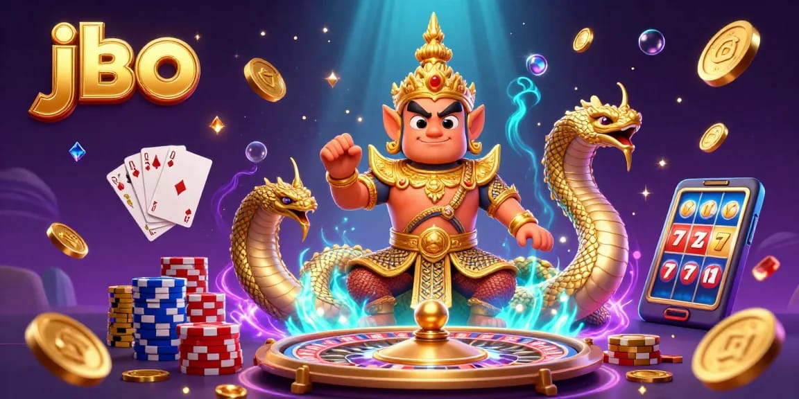Engage with jbo's thrilling online casino games featuring vibrant 3D characters and gaming elements.