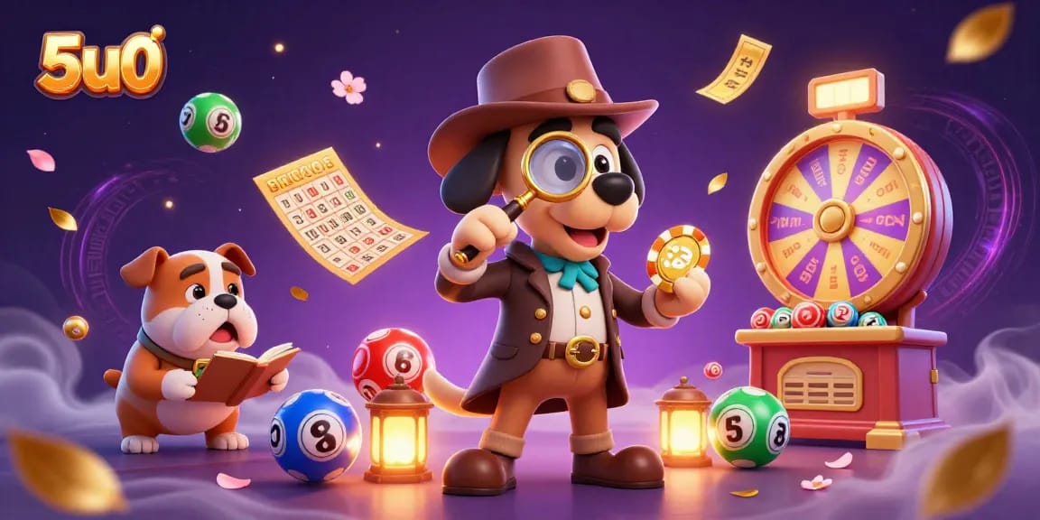 Engage in the excitement of 5u0 casino gaming with a detective uncovering treasure clues.