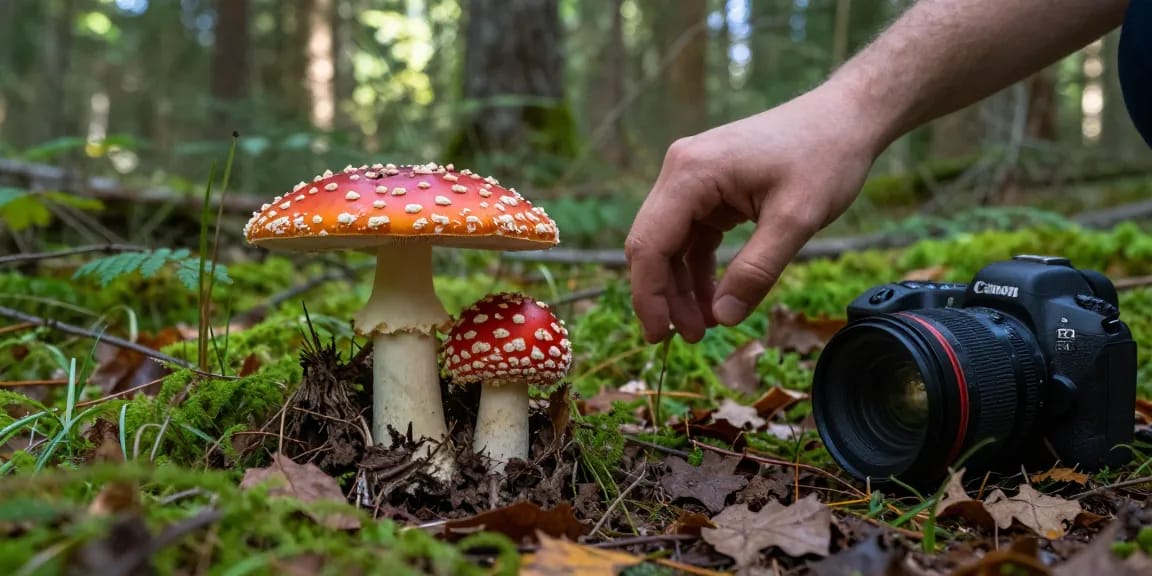 Entdecken Sie die Schönheit der wilden Amanita Muscaria-Pilze, während Sie Fliegenpilz von unserer vertrauenswürdigen Quelle bestellen.