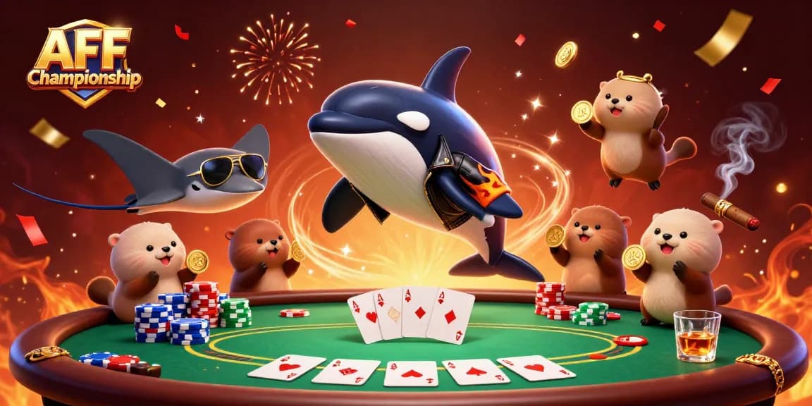 Experience the thrill of the AFF Championship with exciting poker elements and colorful characters.