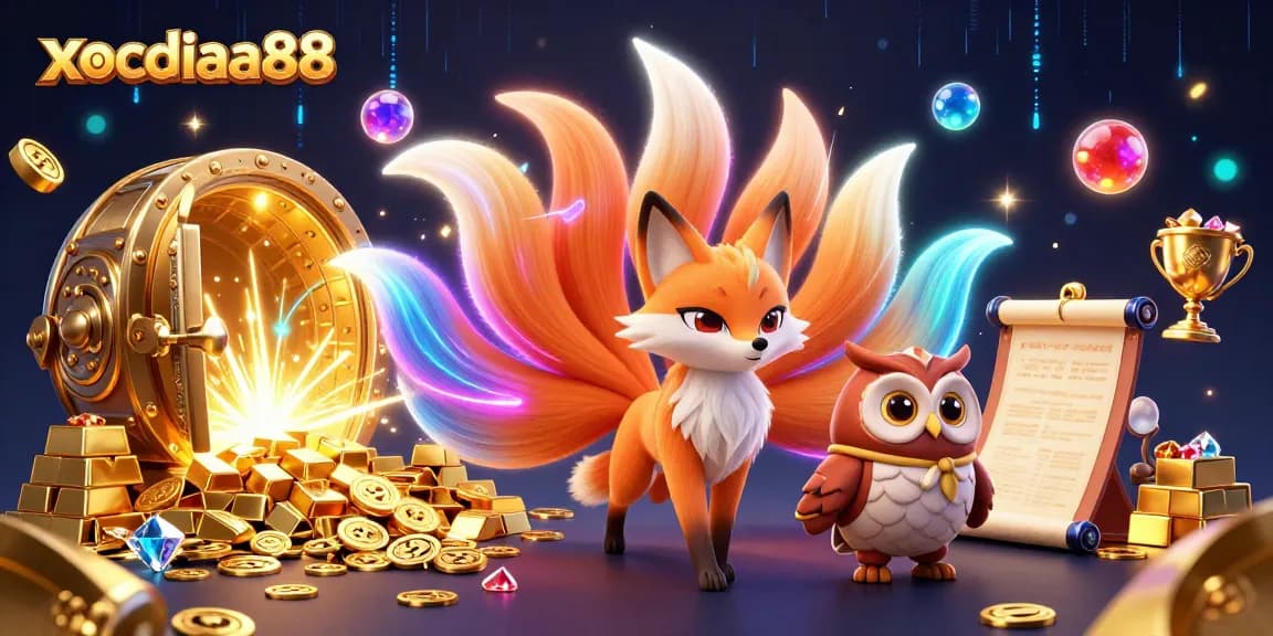 Engage with thrilling xocdiaa88 online gaming, featuring colorful spirits and treasures in a vibrant casino scene.