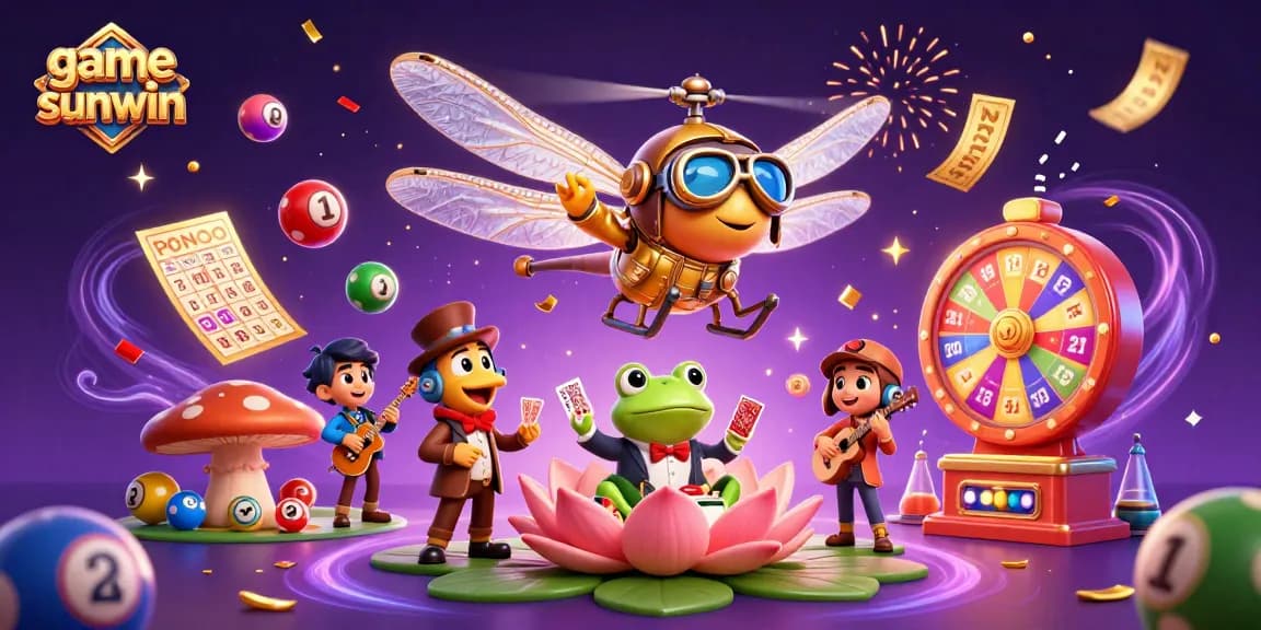 Engage with game sunwin through vibrant casino scenes filled with lively characters and dynamic play.