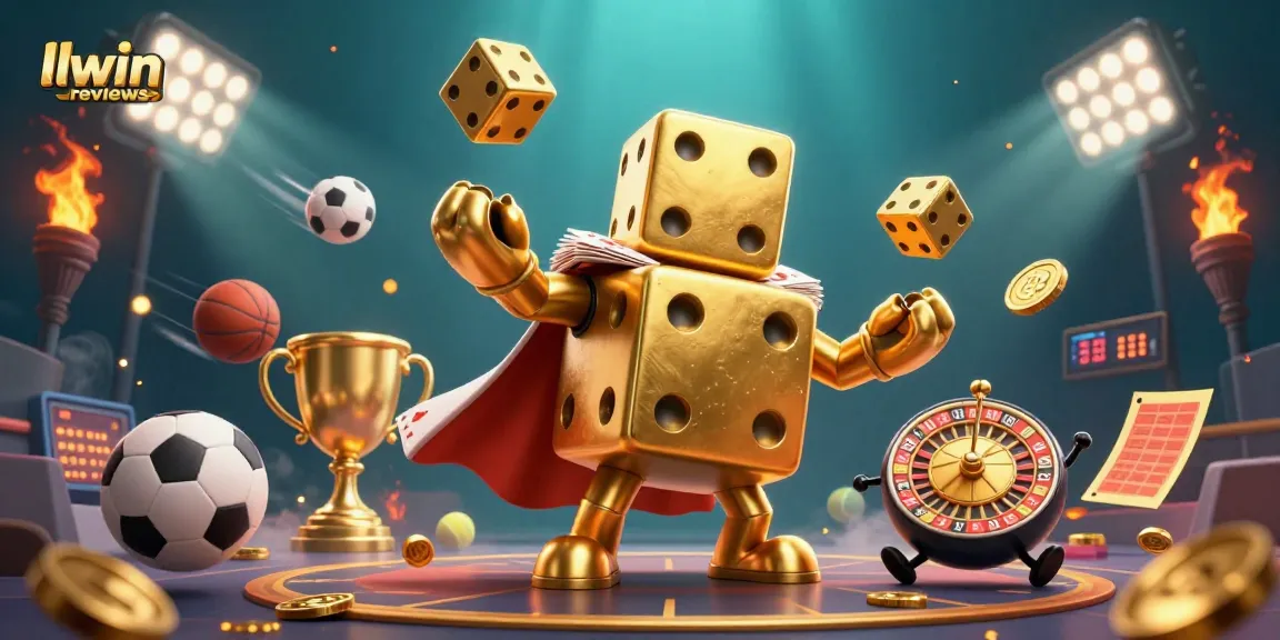 Engage in llwin reviews with a vibrant 3D casino scene showcasing dynamic characters and immersive gaming elements.