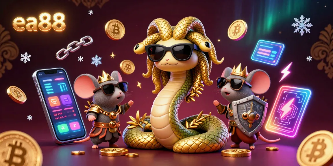 Engage with ea88's vibrant gaming scene featuring Medusa and golden coins in a lively casino.