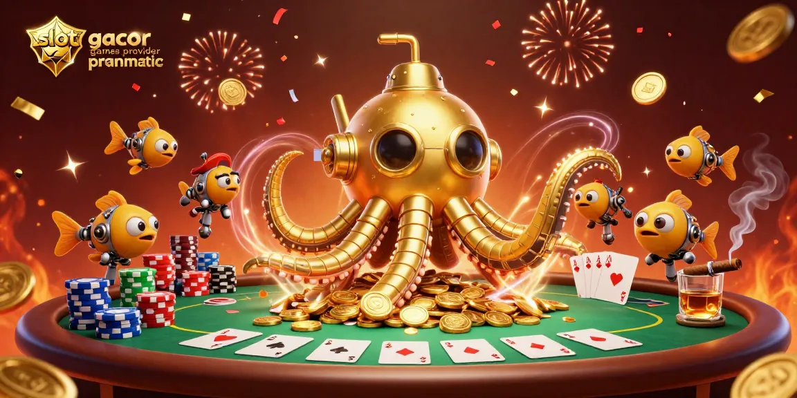 Experience casino excitement with slot gacor games provider pragmatic as a golden kraken dives through coins.
