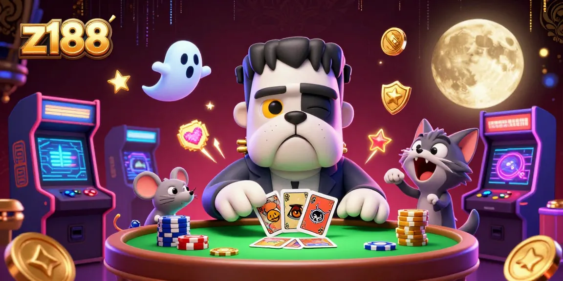 Experience thrilling gameplay at z188 with a vibrant casino scene showcasing characters and gaming elements.