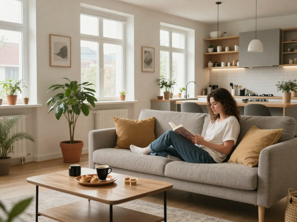 Gemütliche Monteurwohnung in Hannover mit komfortabler Einrichtung, ideal für Reisende.