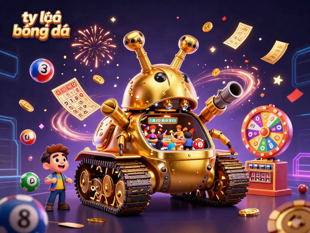 Engage in tỷ lệ bóng đá with this vibrant 3D illustration of a unique betting experience.