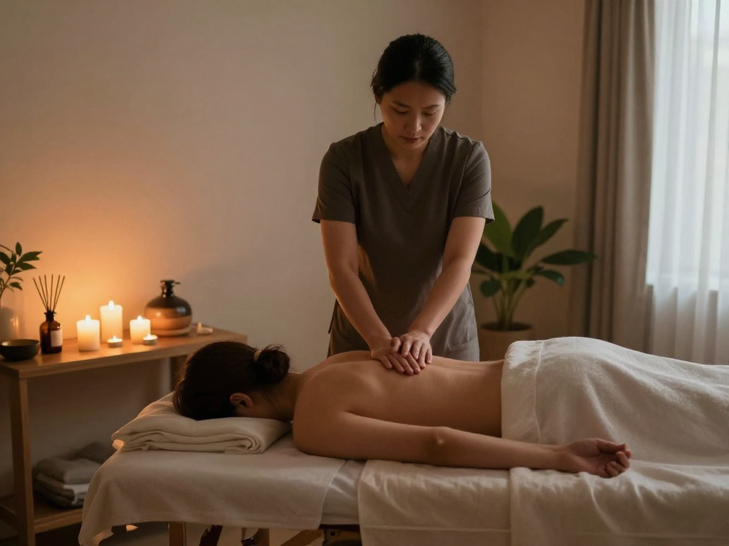 Experience 마포출장안마 in a serene massage therapy setting for relaxation.
