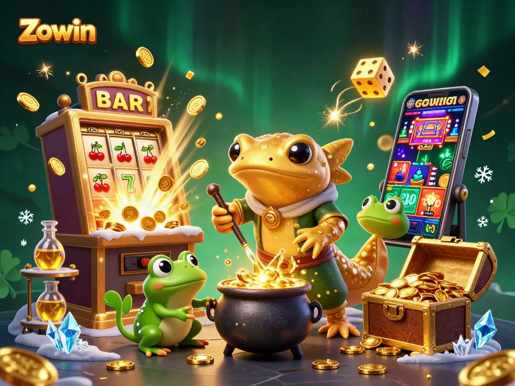 Zowin players enjoy thrilling jackpots and golden rewards in an enchanting online casino scene.