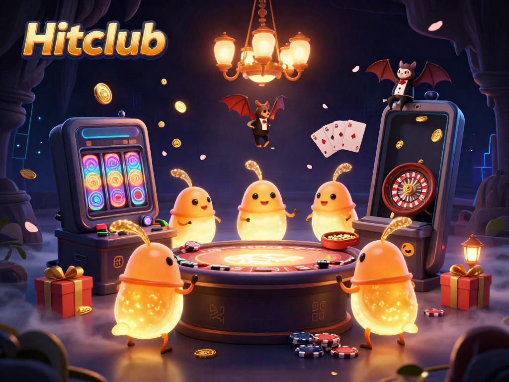 Engage with Hitclub’s vibrant glowworm casino scene filled with excitement and casino action.