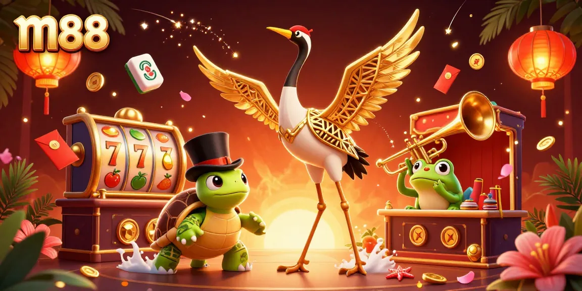 Experience thrilling casino action at m88 with vibrant characters and dynamic slot games.