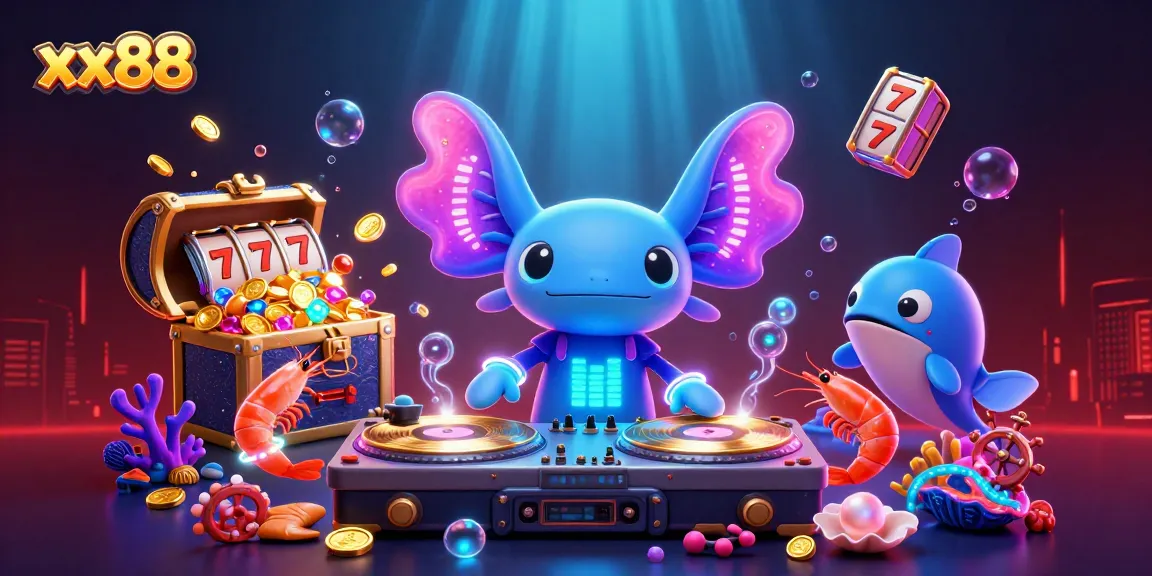 Spin golden records with xx88 at a vibrant underwater casino party scene.