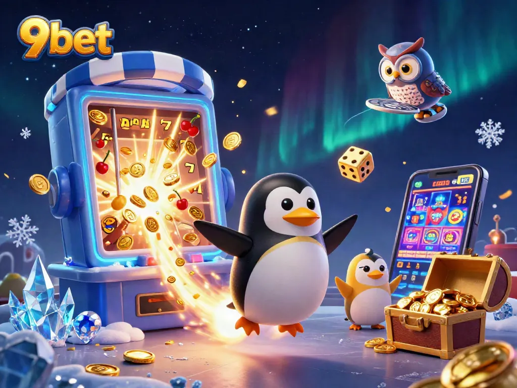 Experience thrilling gaming adventures with 9bet, as golden coins and jackpots burst into action.