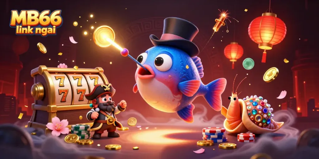 Spin the reels at MB66 link mới with vibrant characters and dynamic gaming elements creating excitement.