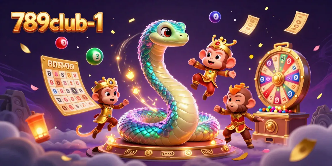 Engage in thrilling gameplay with 789club-1's vibrant 3D casino scene featuring lottery balls and magical lighting.