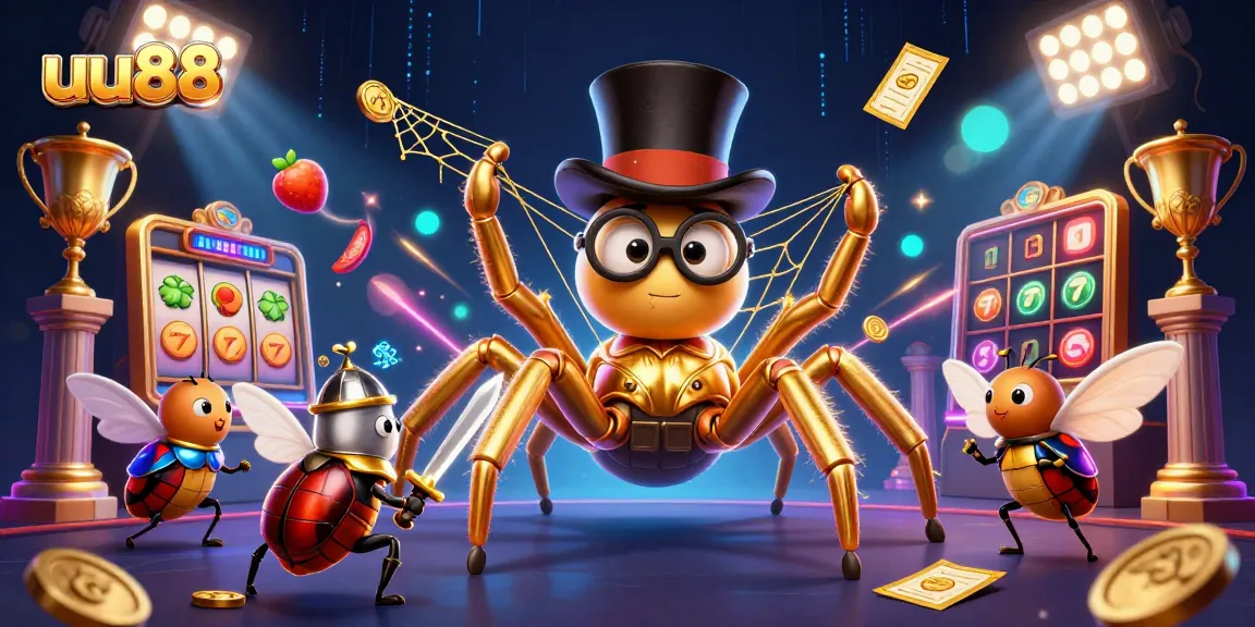 Engage in thrilling slots action at uu88 with a vibrant 3D casino scene featuring dynamic game elements.