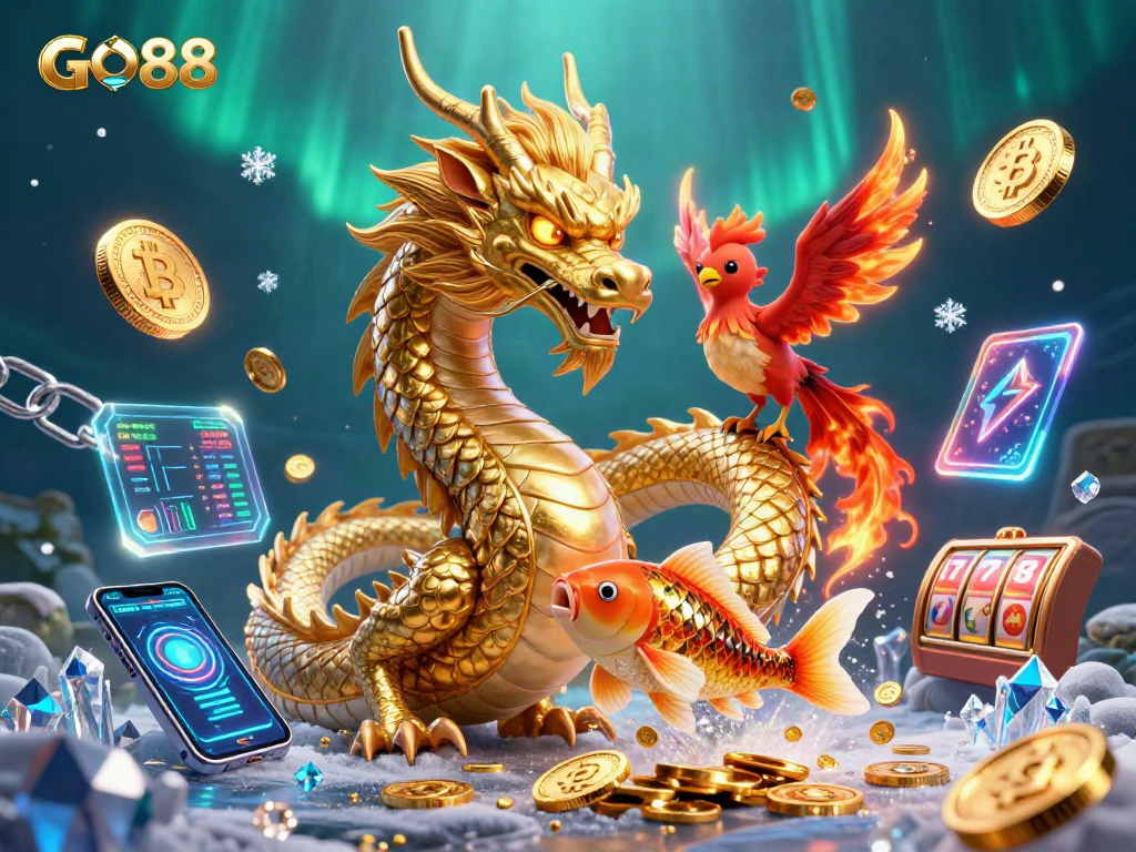 GO88 showcases an engaging casino world with vibrant characters and rich gaming elements.