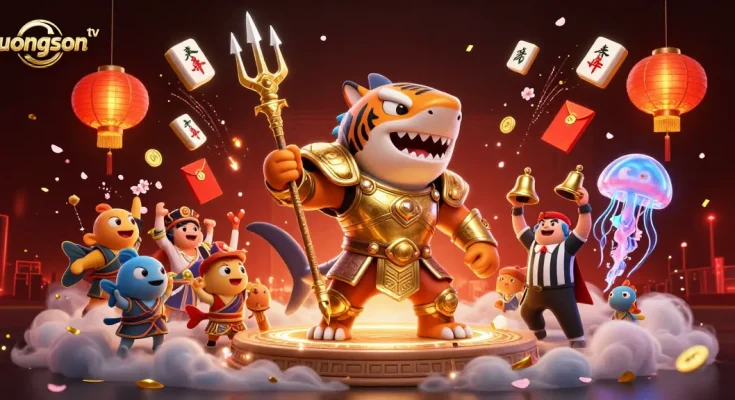 Experience thrilling moments with luongson tv's vibrant gambling action in this 3D underwater arena.