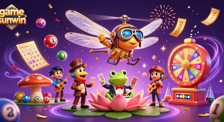 Engage with game sunwin through vibrant casino scenes filled with lively characters and dynamic play.